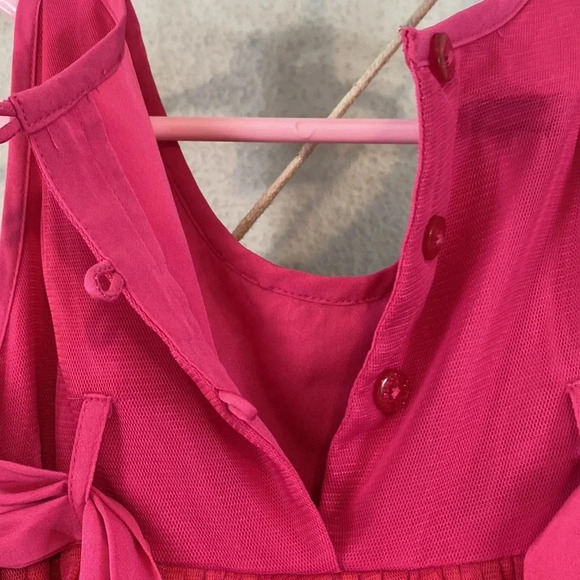 Monsoon magenta/orange Tulle Dress with Gold Sequin Top - Picture 6 of 8